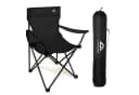 LINUMA Campingstuhl faltbar mit XL-Getränkehalter schwarz Bild 2