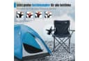 LINUMA Campingstuhl faltbar mit XL-Getränkehalter schwarz Bild 3