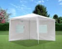 TrendLine Pavillon 300x300 cm Weiß mit Seitenwänden Bild 3