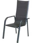 Primaster Stapelstuhl Fano Anthrazit witterungsbeständig Aluminium Bild 2