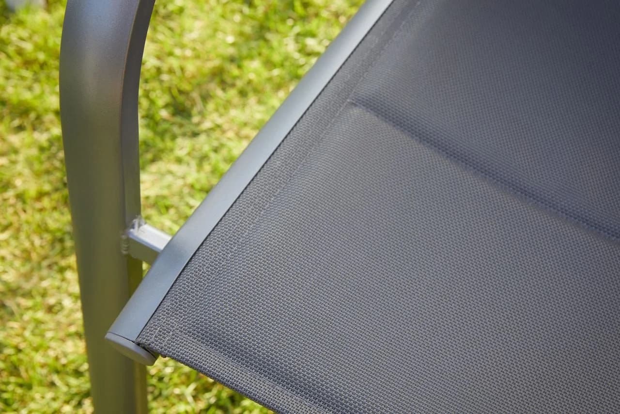 Primaster Stapelstuhl Fano Anthrazit witterungsbeständig Aluminium - Bild 3