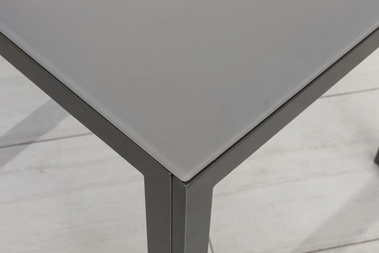 Primaster Gartentisch Pero Anthrazit Aluminium Strukturglas - Bild 4