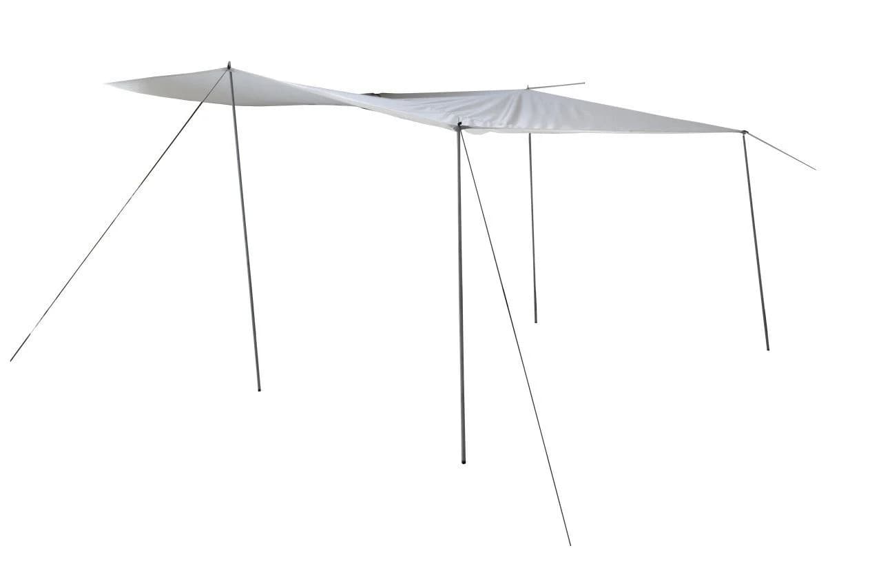 Trend Line Sonnensegel Set 3x4m mit Pfosten Sand Polyester