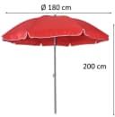 Trend Line Sonnenschirm Rot Ø 180 cm mit Knickgelenk Bild 1
