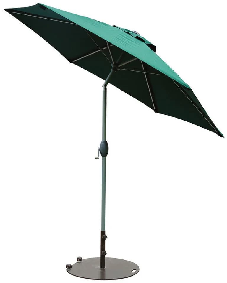 Primaster Sonnenschirm Ingenio dunkelgrün mit Kurbel und Knickgelenk - Bild 4