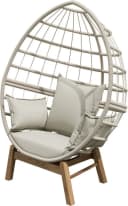 Primaster Loungesessel Stahl Salo Beige mit Kissen Bild 1