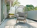 Primaster Loungesessel Stahl Salo Beige mit Kissen Bild 2