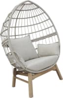 Primaster Loungesessel Stahl Salo Beige mit Kissen Bild 3