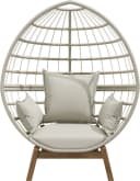 Primaster Loungesessel Stahl Salo Beige mit Kissen Bild 4
