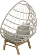 Primaster Loungesessel Stahl Salo Beige mit Kissen Bild 5