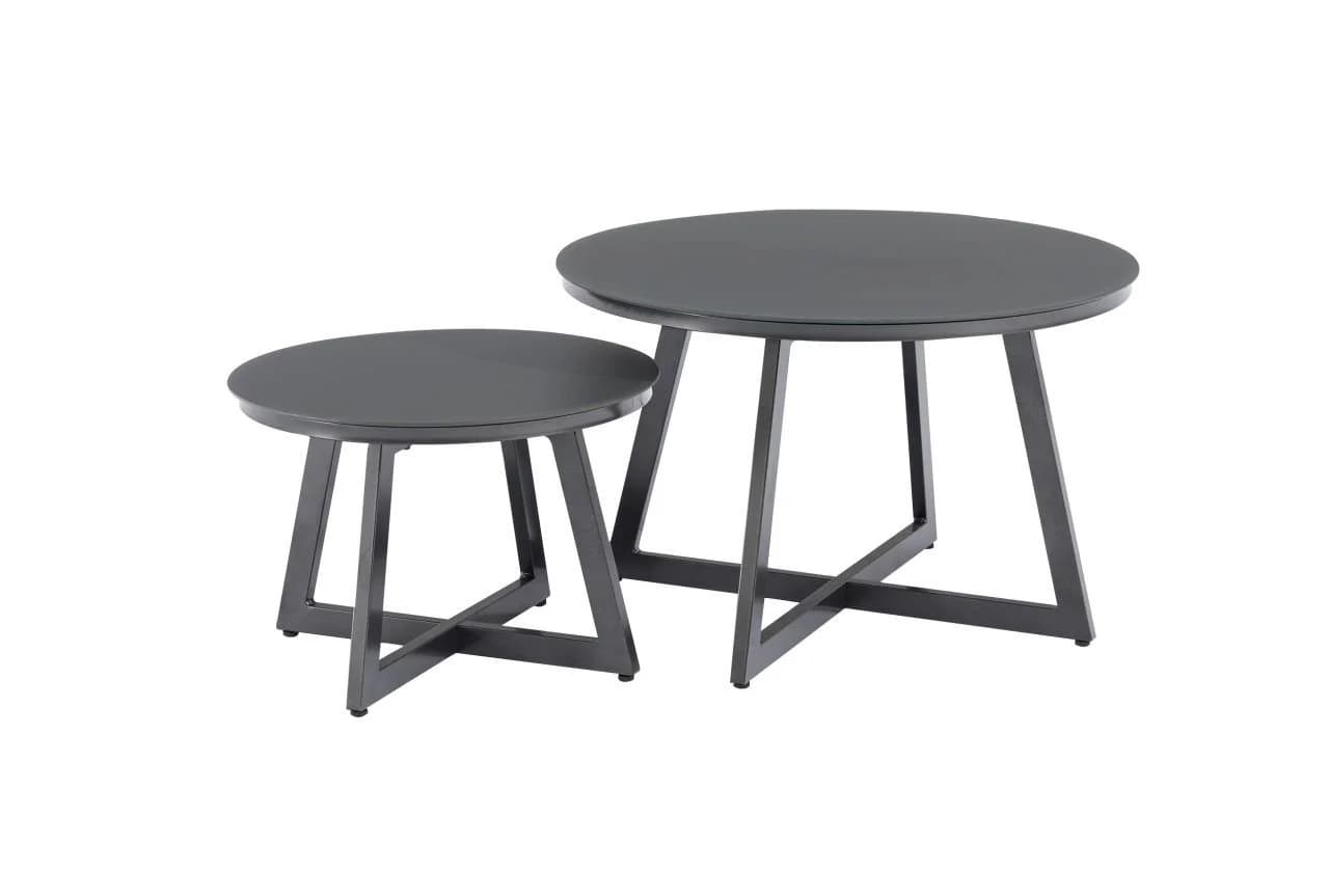 Primaster Beistelltisch Lumio Anthrazit Aluminium Glas - Bild 4