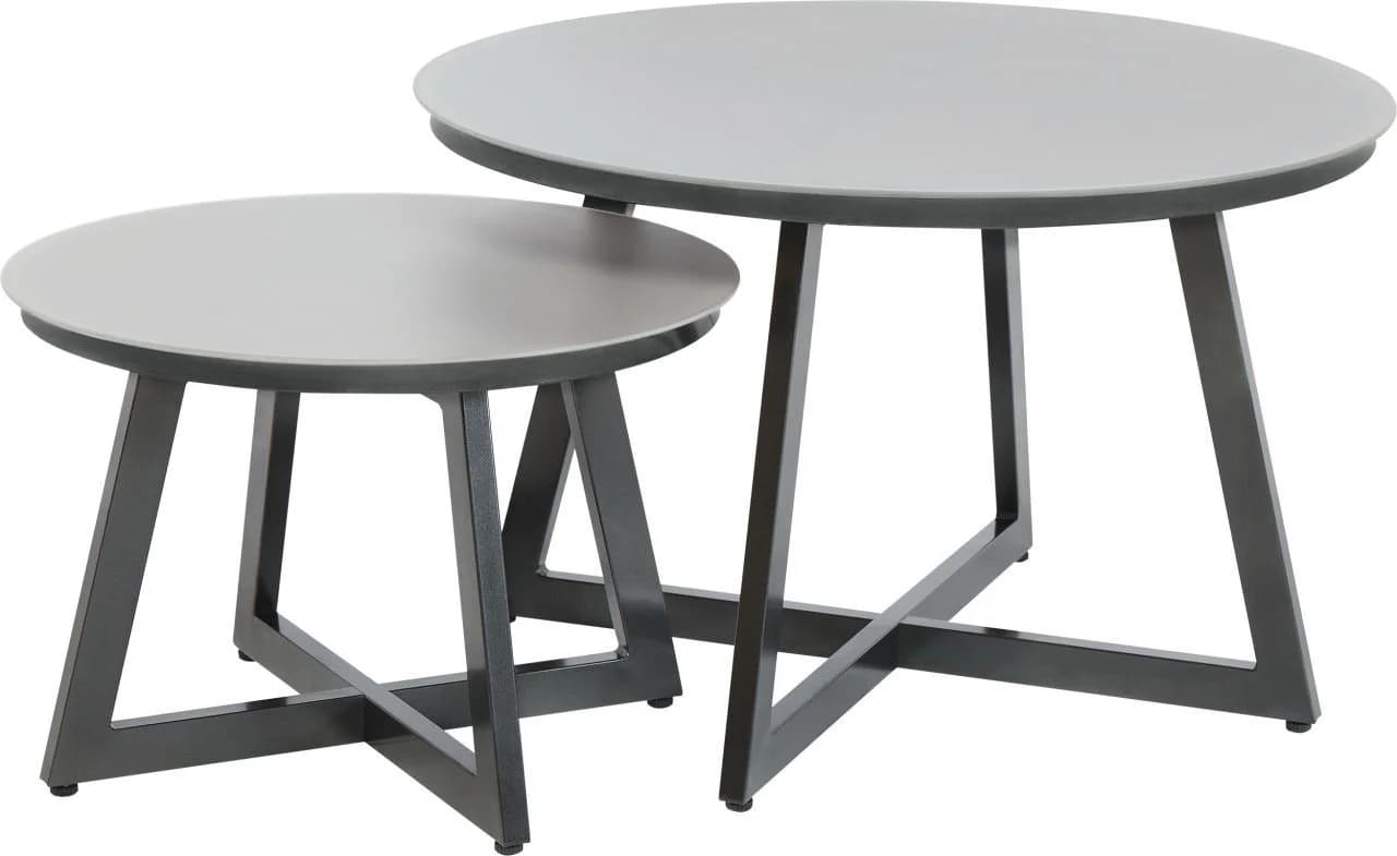 Primaster Beistelltisch Lumio Anthrazit Aluminium Glas - Bild 5