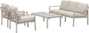 Primaster Gartenmöbel-Set Lucca Aluminium Beige 4-teilig Bild 1