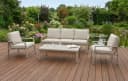 Primaster Gartenmöbel-Set Lucca Aluminium Beige 4-teilig Bild 3
