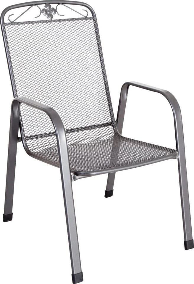 MWH Garten-Essgruppe Caffe Latte 2.0 4-tlg. Grau Streckmetall