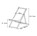 Primaster Gartenliegestuhl Karla beige klappbar verstellbar Bild 4