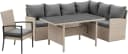 Primaster Gartenlounge-Set Andros Grau PE-Wicker Stahl Bild 4