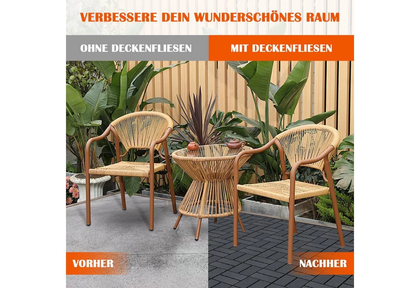 GLIESE Terrassendielen 44 Stück Dunkelgrau - Bild 5