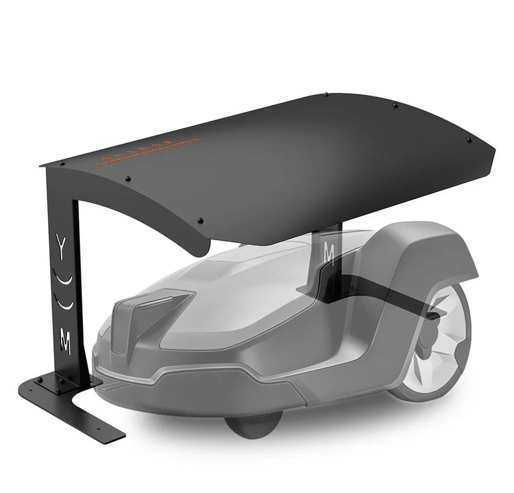 PFCTART Mähroboter-Garage Metall Schwarz Bogendach - Bild 2