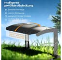 PFCTART Mähroboter-Garage Metall Schwarz Bogendach Bild 3