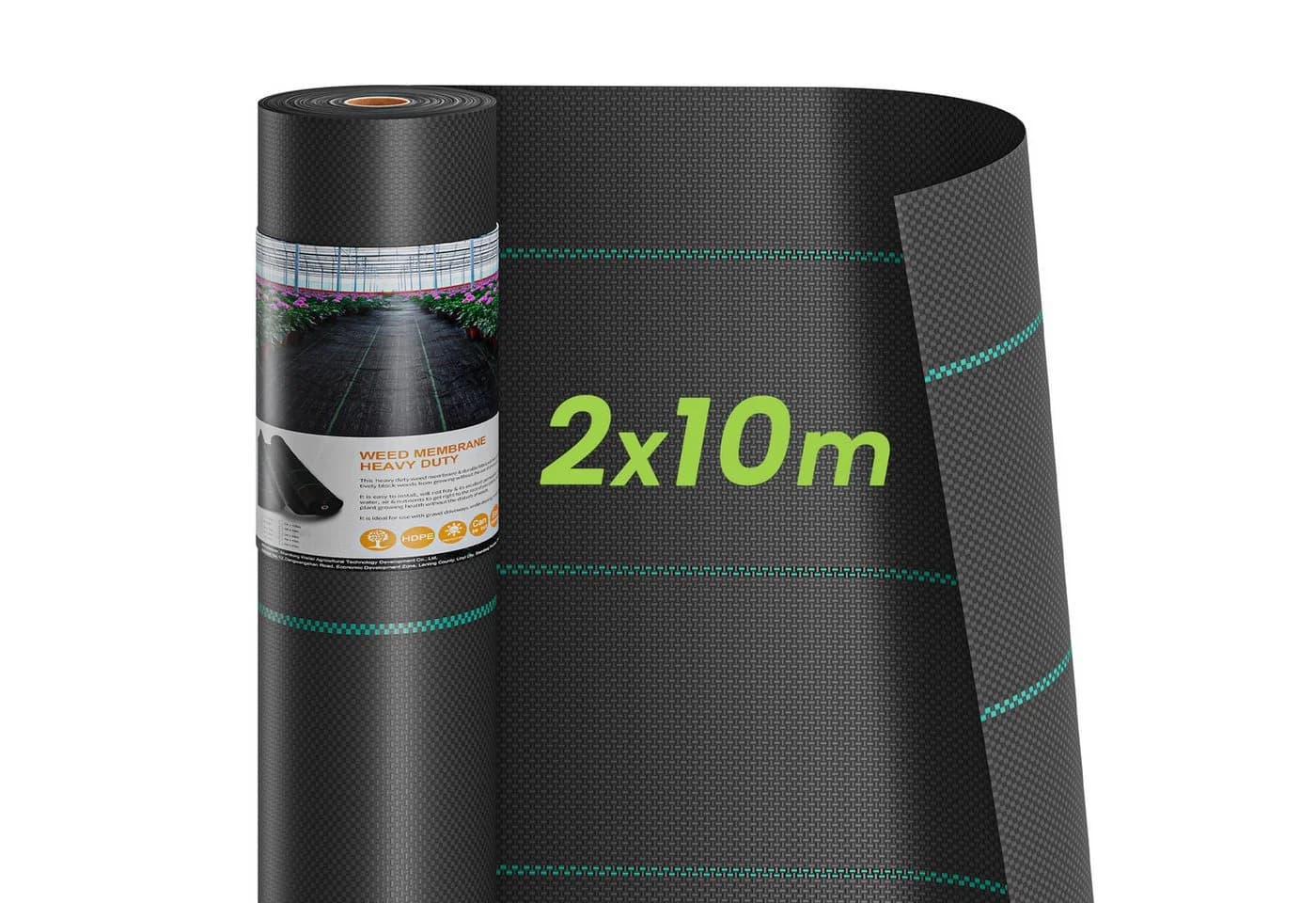 Dripex Unkrautvlies 20m² Rolle Schwarz Wasserdurchlässig - Bild 2