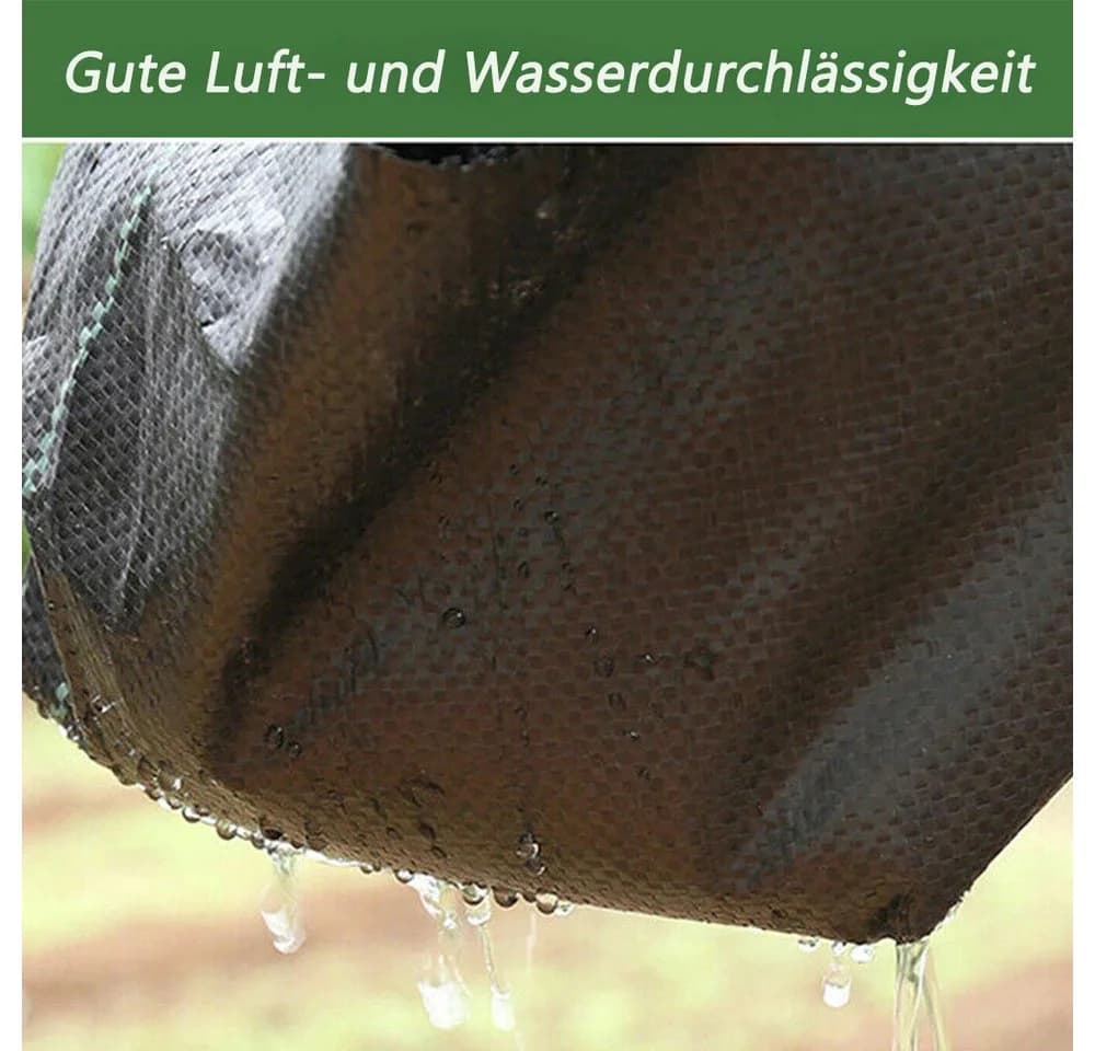 OUNUO Unkrautvlies 90g/m² Schwarz Gartenvlies Unkrautfolie - Bild 4