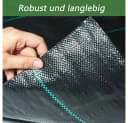 OUNUO Unkrautvlies 90g/m² Schwarz Gartenvlies Unkrautfolie Bild 5