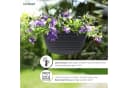 KONZEPT Blumenampel Hängend 30 cm Grau Anthrazit Weiß Bild 4