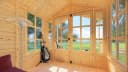 Gartenhaus BERTILO Salisbury Massivholz Beige Naturbelassen Bild 5
