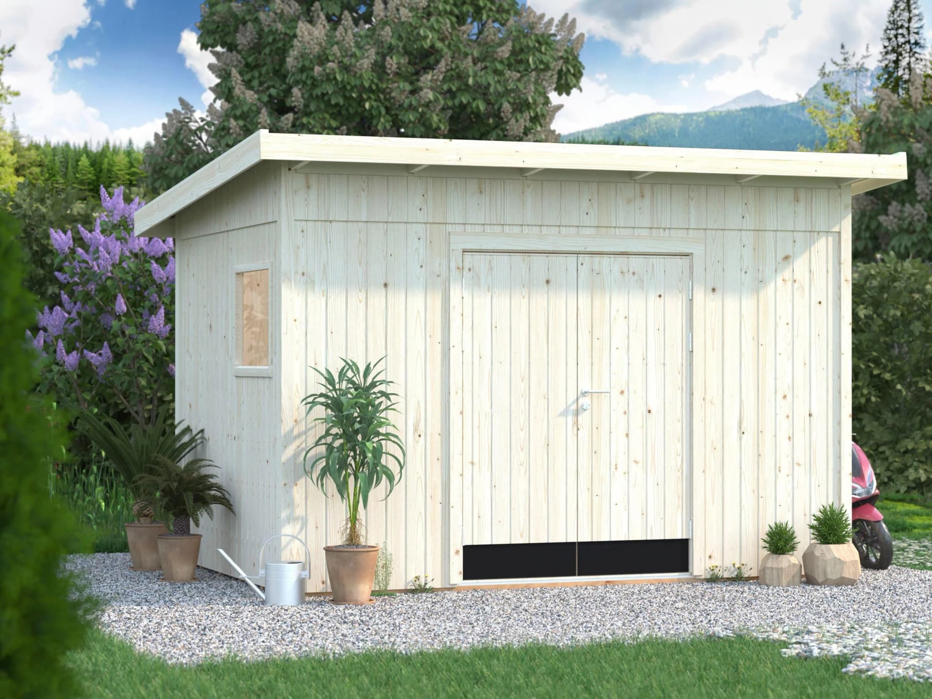 Gerätehaus PALMAKO "Stig 8,2 m²" Massivholz