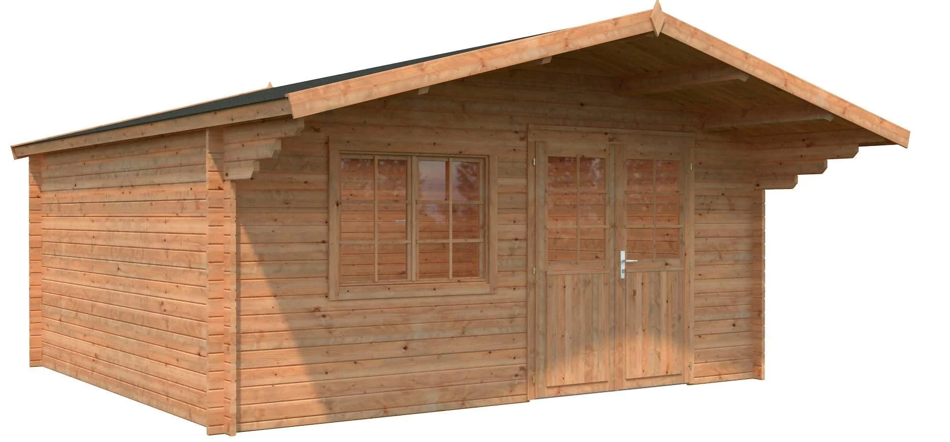 Gartenhaus PALMAKO "B_ritta" Massivholz 19,7 m²