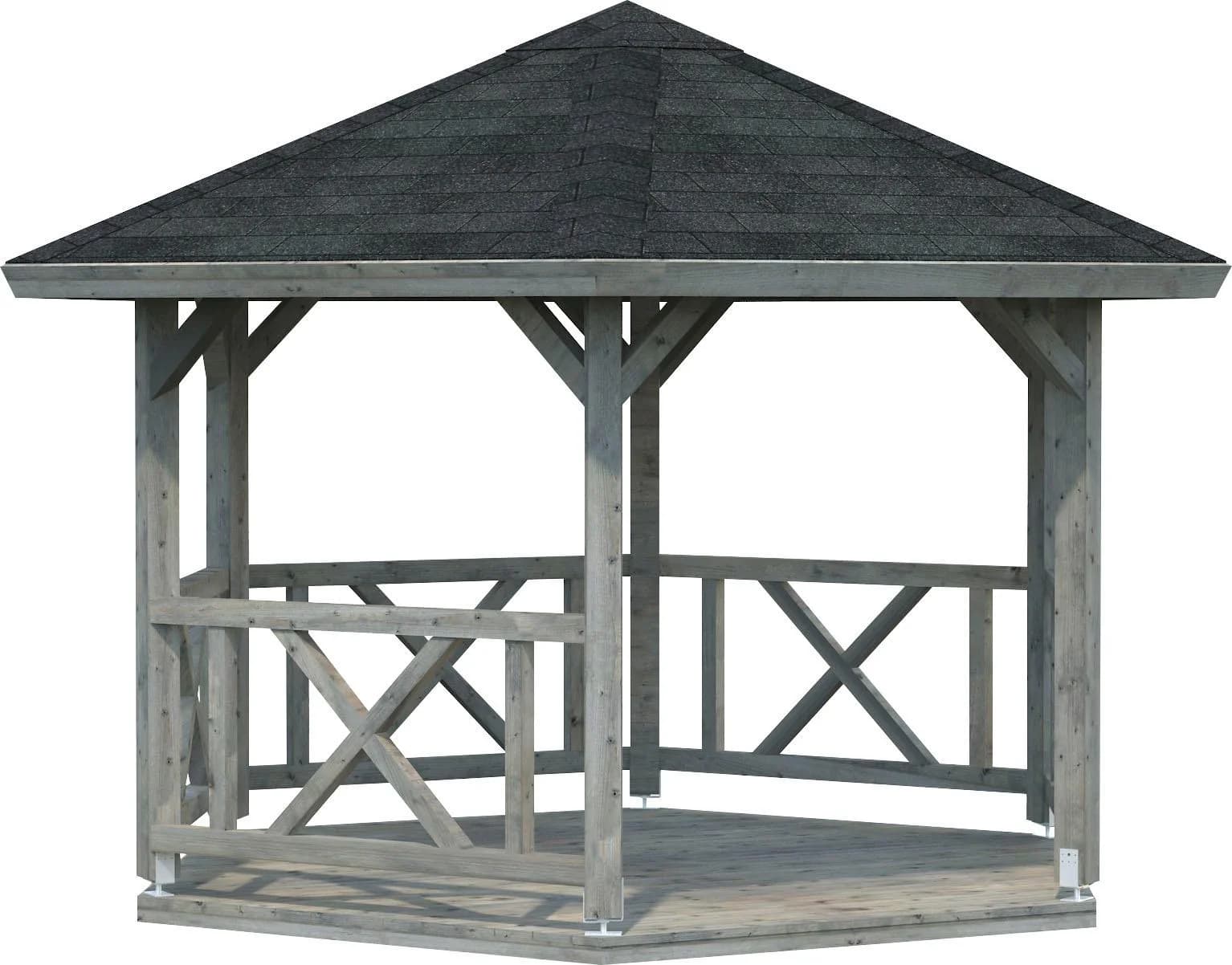 Palmako Garten Pavillon Betty Massivholz