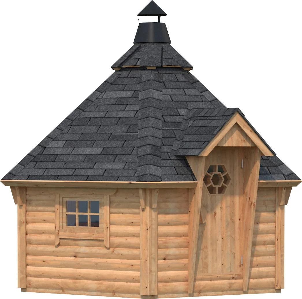 Palmako Grillkota Eva Grillhütte 8,7 m² Fichtenholz