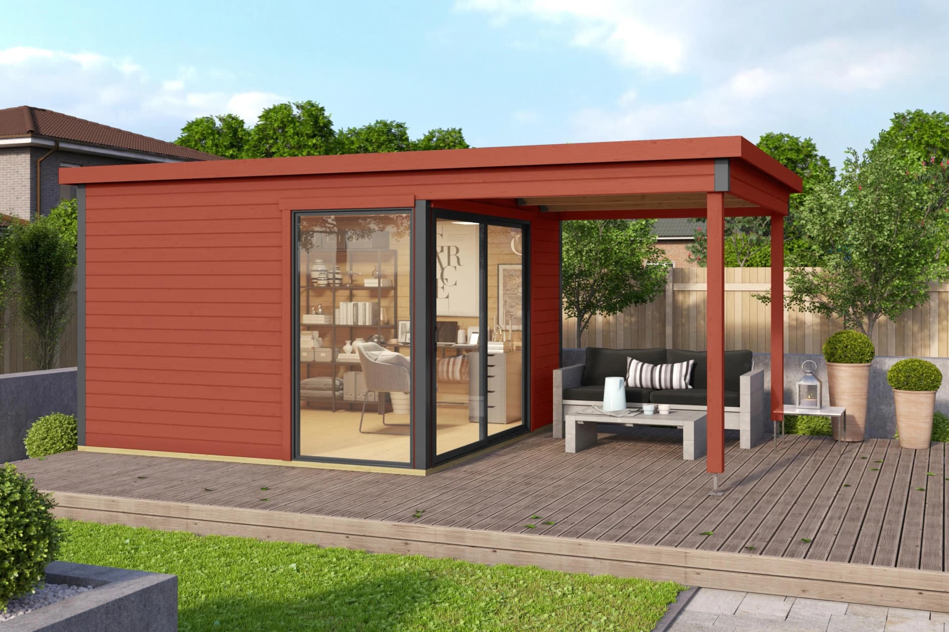 Gartenhaus Domeo 2 aus Holzwerkstoff