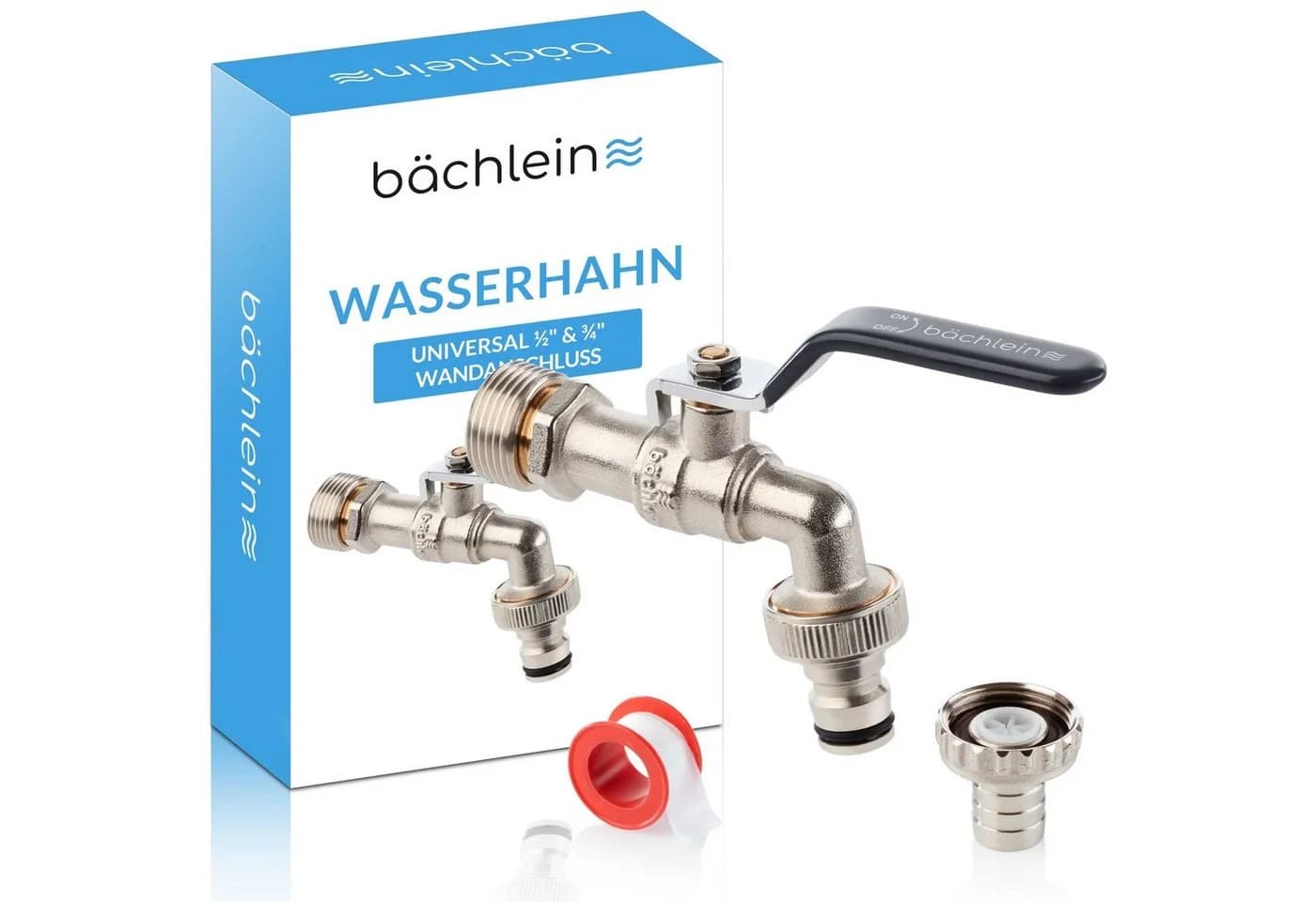 Bächlein Absperrventil Wasserhahn Garten Anthrazit mit Adapter - Bild 2