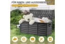 LALAHO Gartenbox 280L Schwarz mit Rollen Wasserdicht Bild 4