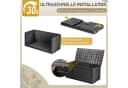 LALAHO Gartenbox 280L Schwarz mit Rollen Wasserdicht Bild 5