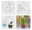 Happy Plants Arte Blumentopf Selbstbewässerung Violett/Weiß Kunststoff Bild 3