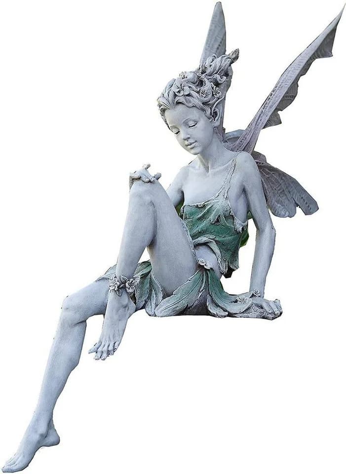 feinlux Sitzende Fee Gartendeko Figur 22 cm - Bild 2