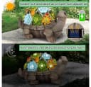 feinlux Solar Gartenfigur Eichhörnchen/Schildkröte mit LED-Beleuchtung Bild 4