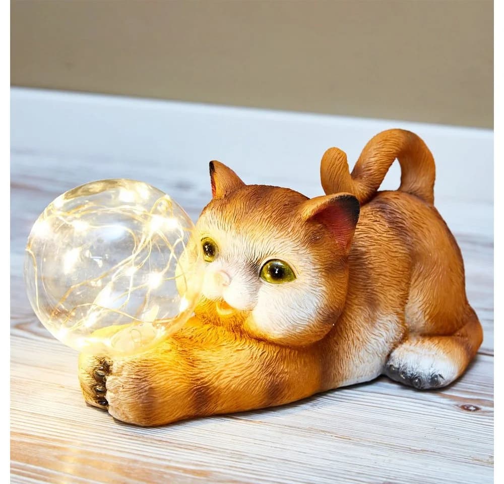 3PAGEN Solarlampe Katze
