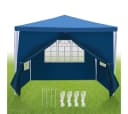 Clanmacy Pavillon Partyzelt 3x3m Blau Wasserdicht Bild 2