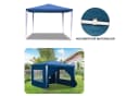Clanmacy Pavillon Partyzelt 3x3m Blau Wasserdicht Bild 4