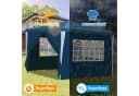 Clanmacy Pavillon Partyzelt 3x3m Blau Wasserdicht Bild 5