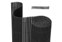 Clanmacy Balkonsichtschutz PVC Sichtschutzmatte Grau Bild 2