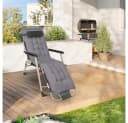 JEOBEST Gartenstuhl Sonnenliege, klappbarer Liegestuhl, Verstellbare Rückenlehne, 150 kg Traglast Bild 4