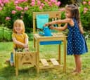 TP Toys Outdoor-Spielküche Grow Up Holz mit Hochbeet und Wasserspender Bild 1