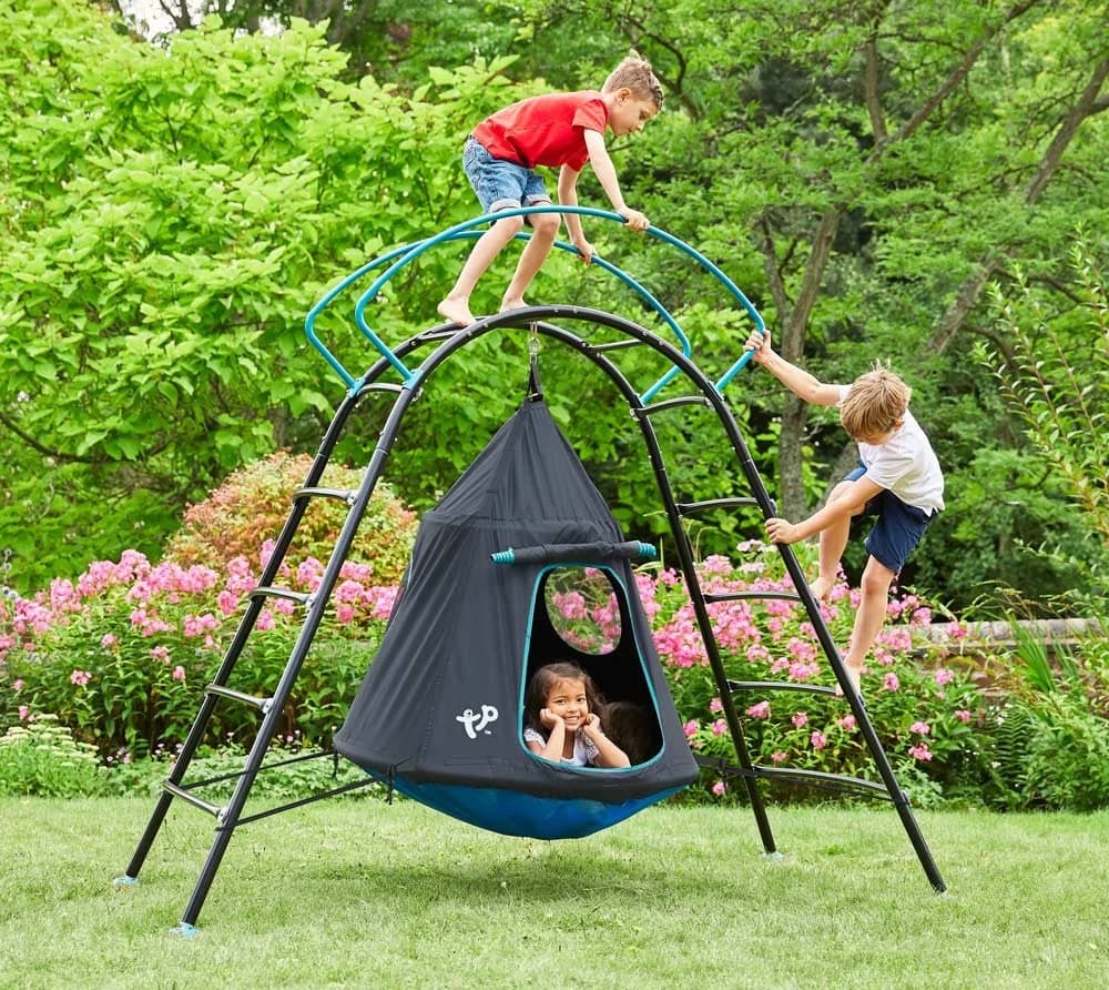 TP Toys Schaukelgestell Hängesessel UFO Schwarz/Blau - Bild 2