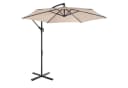 LALAHO Sonnenschirm Ø 300 cm mit Ständer UV 50+ Beige Bild 4