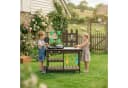 LALAHO Outdoor-Spielküche Holz Matschküche mit Wasserhahn & Garten-Set Bild 1